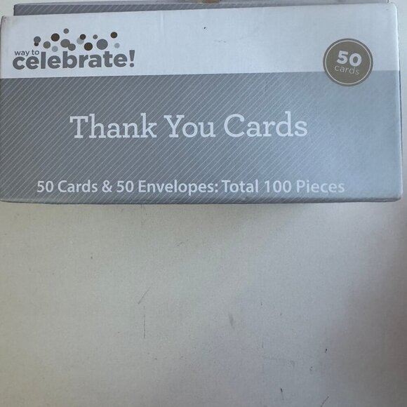 Gold Foil Birds Kraft Wedding Thank You Notes Boho set of 50 - Picture 3 of 3